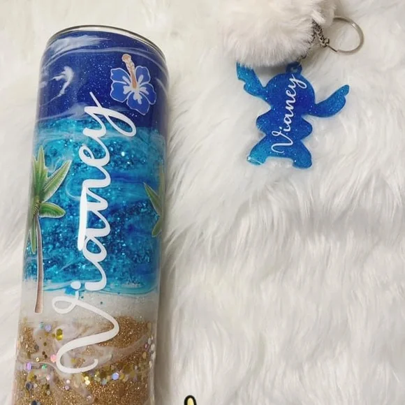 Personalized lilo & Stitch 30oz Custom tumbler - Picture 3 of 14